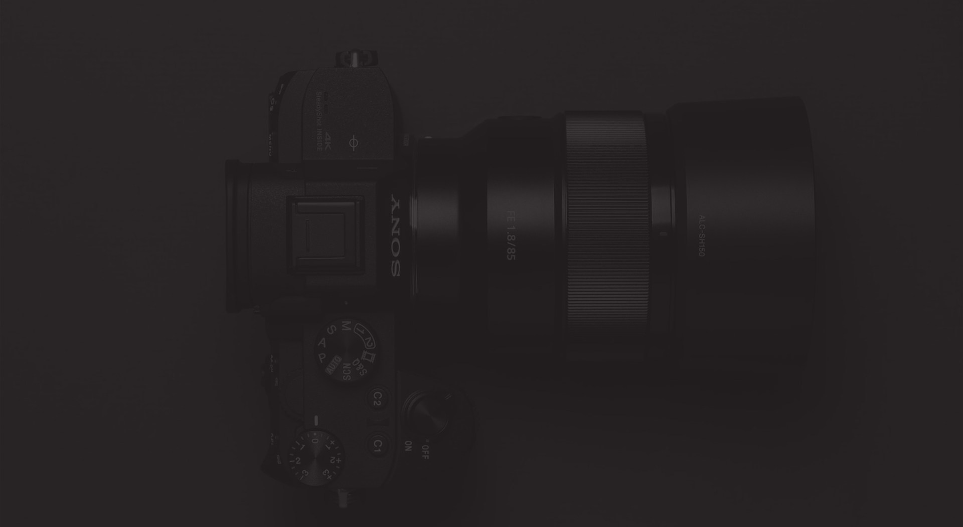 A stunning picture of a sony a7iii top down