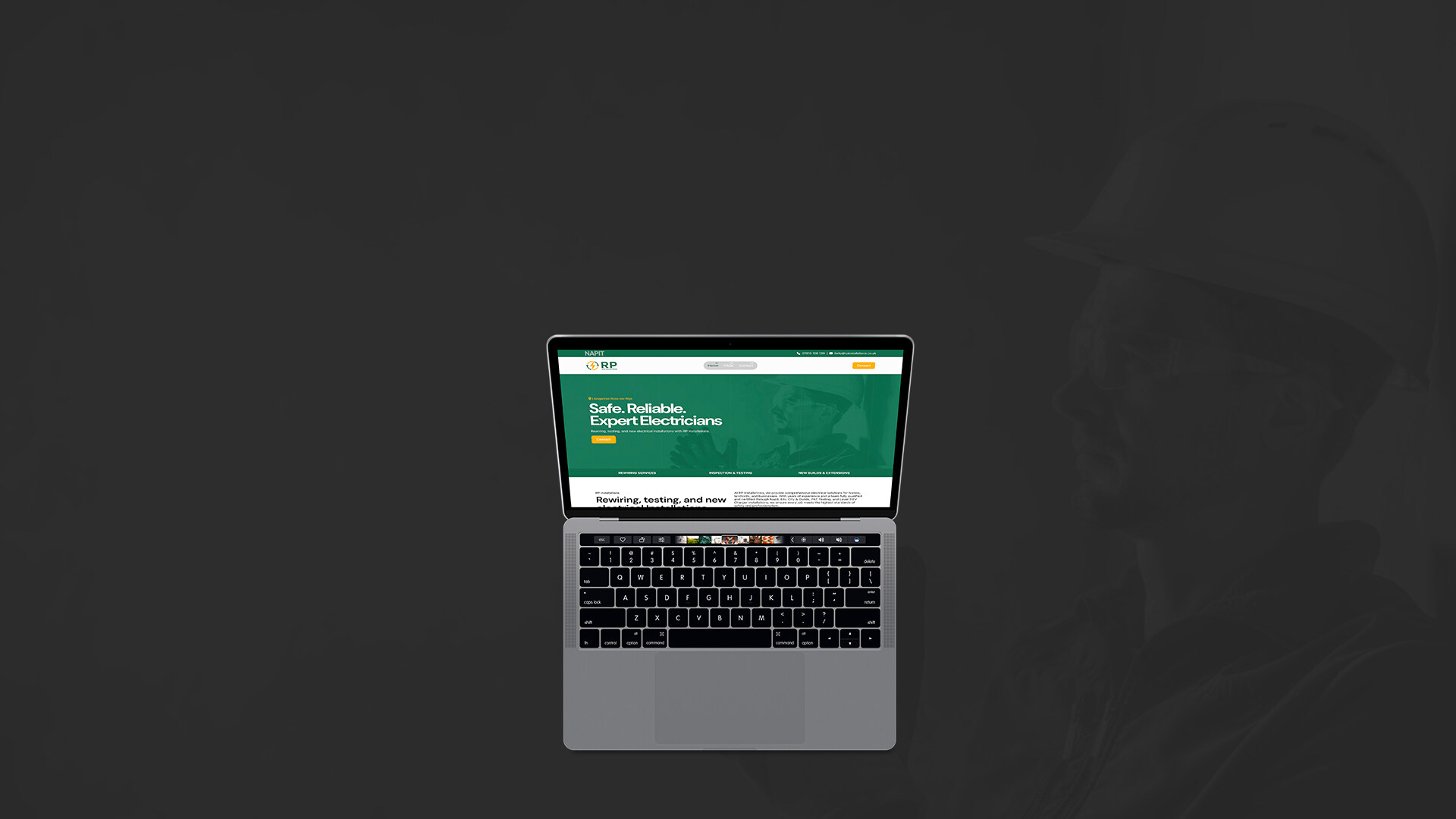 RP Electrical Contractor Web Design