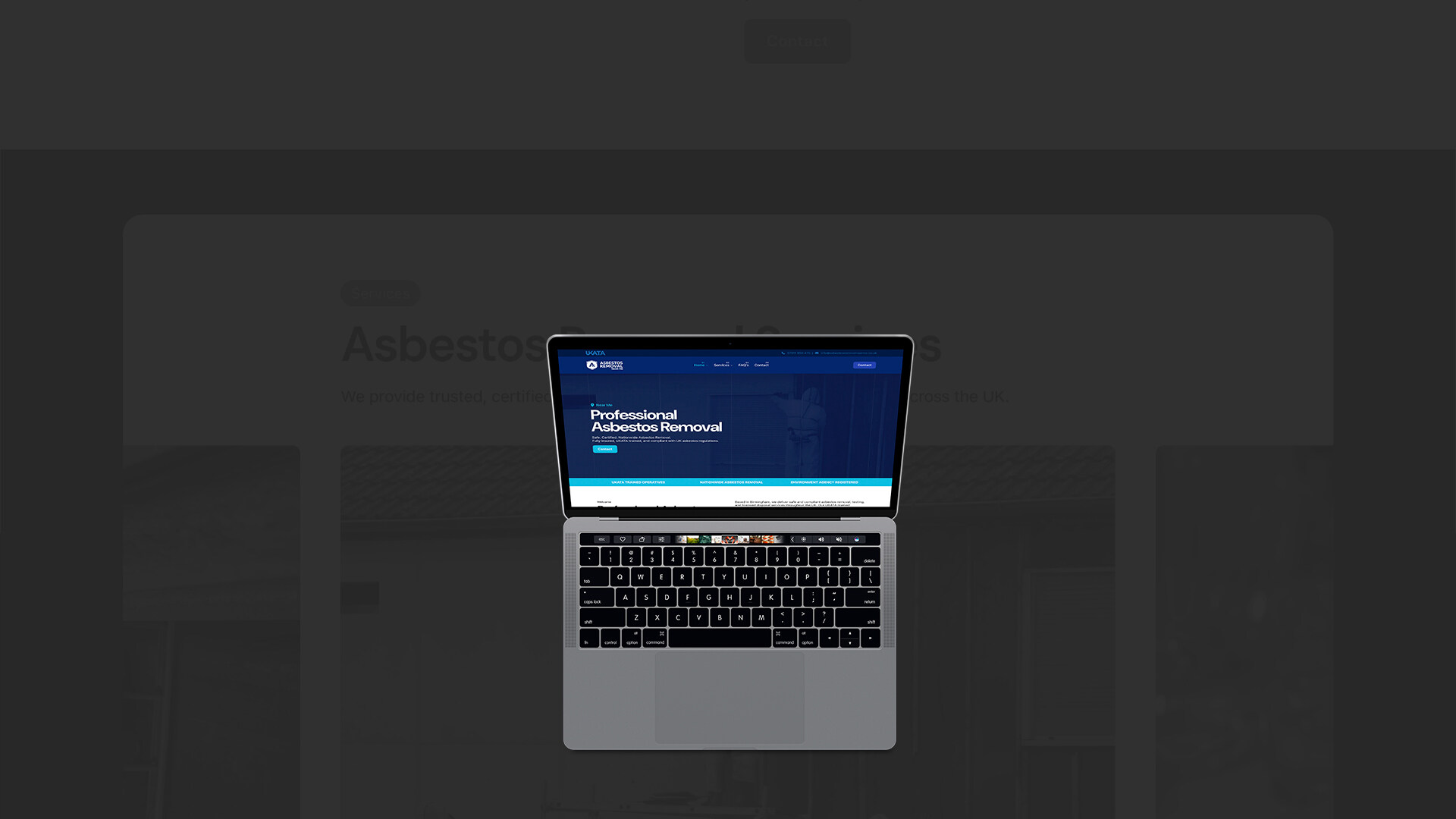 asbestos removal web design