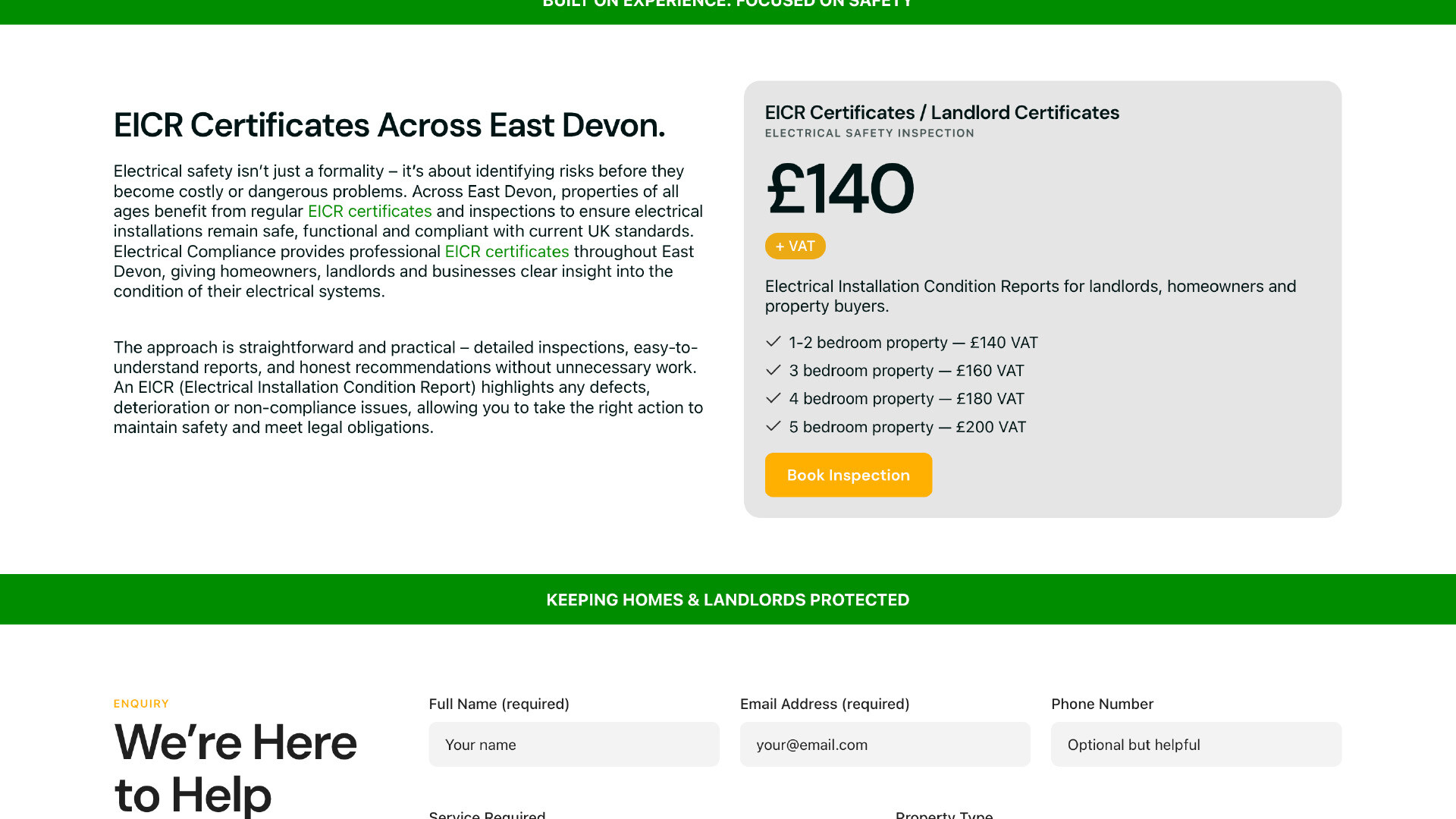 eicr web design uk 2