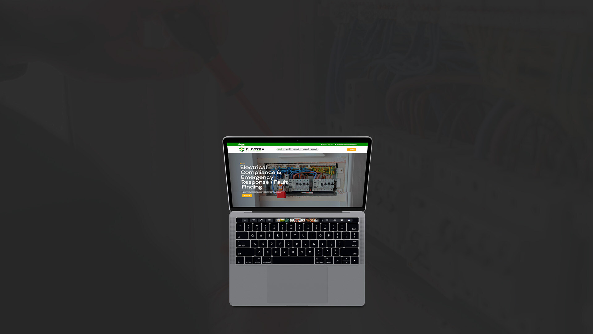 web design electricians top down