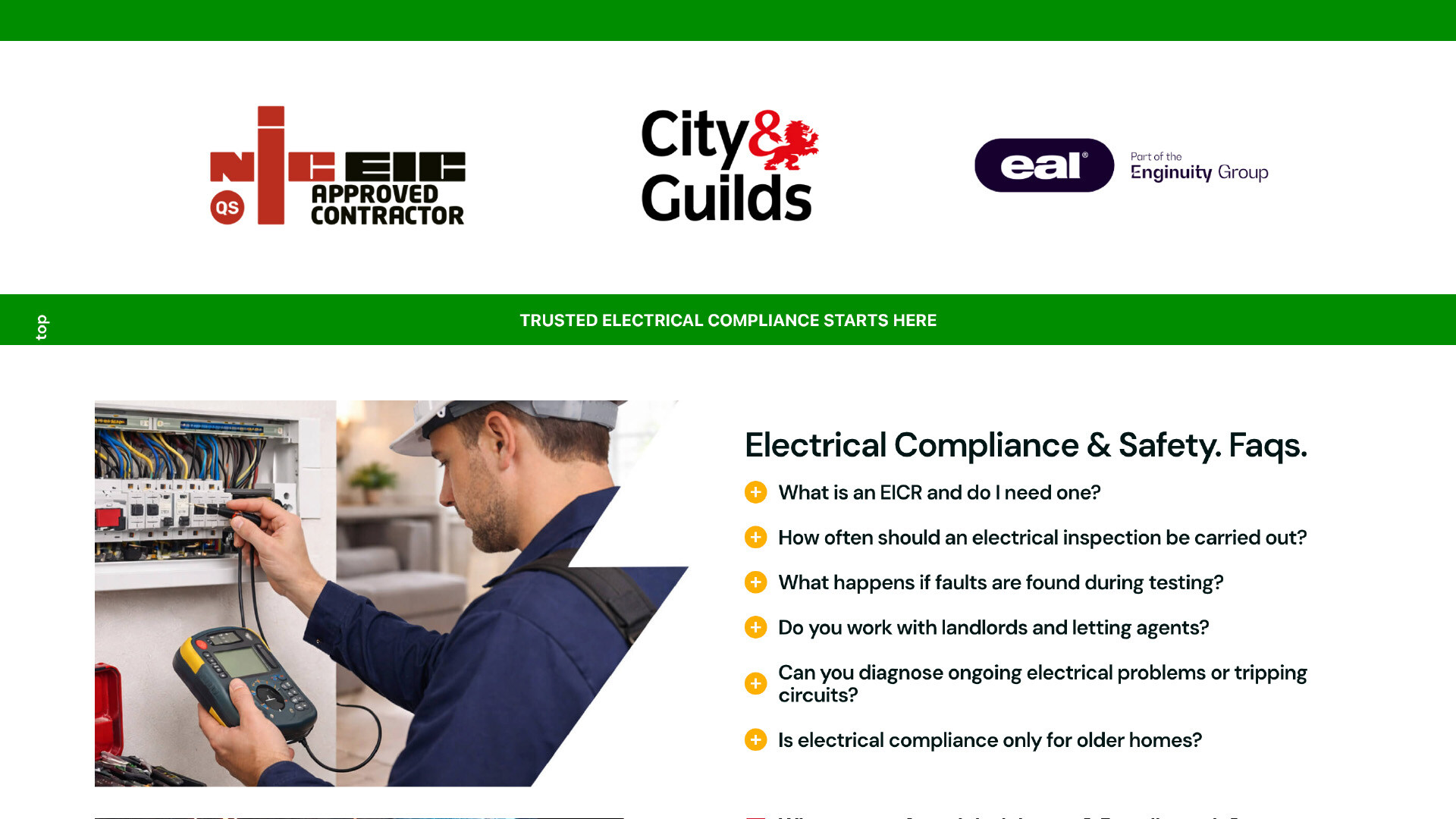 website preview electrical compliance uk 2