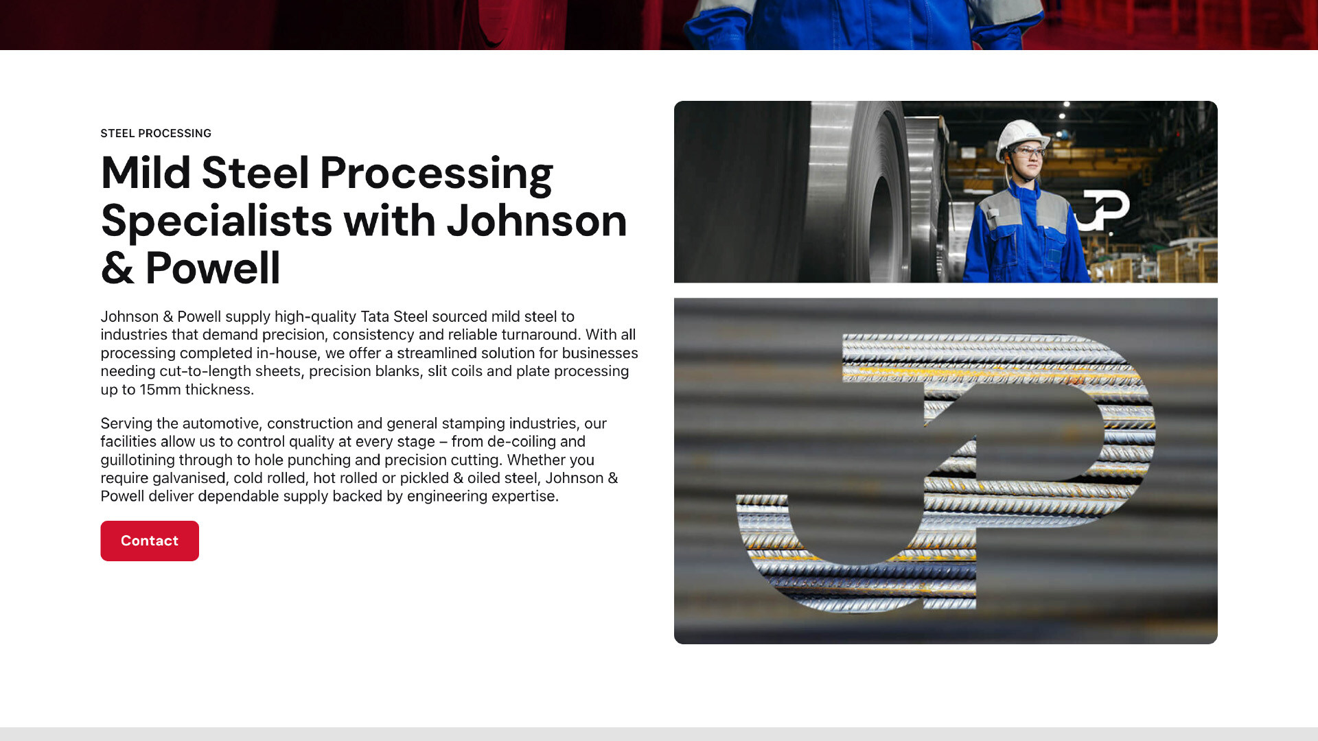 website preview steel fabrication uk