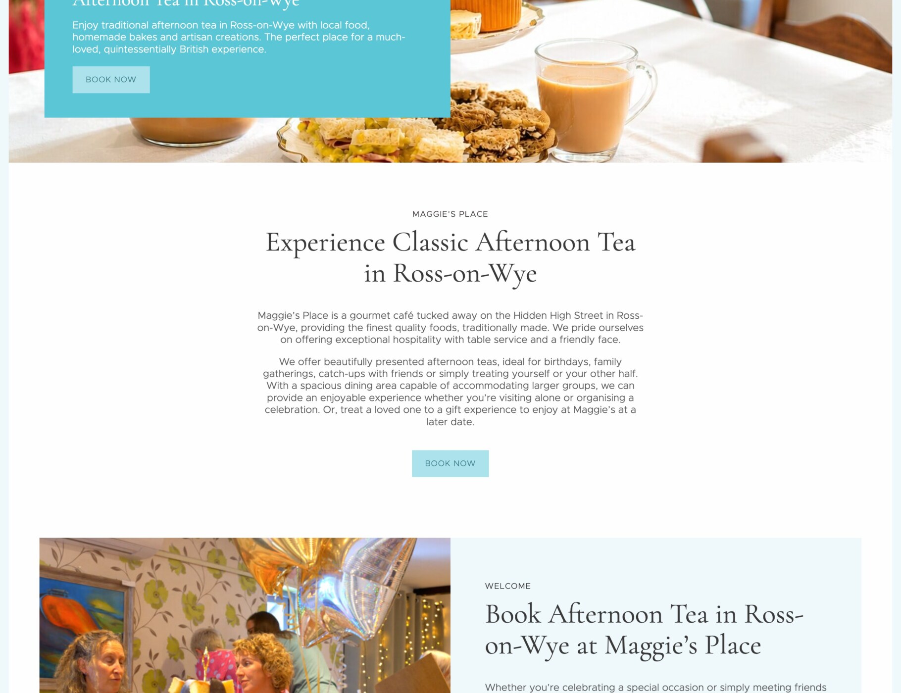 web design afternoon tea ross on wye 3
